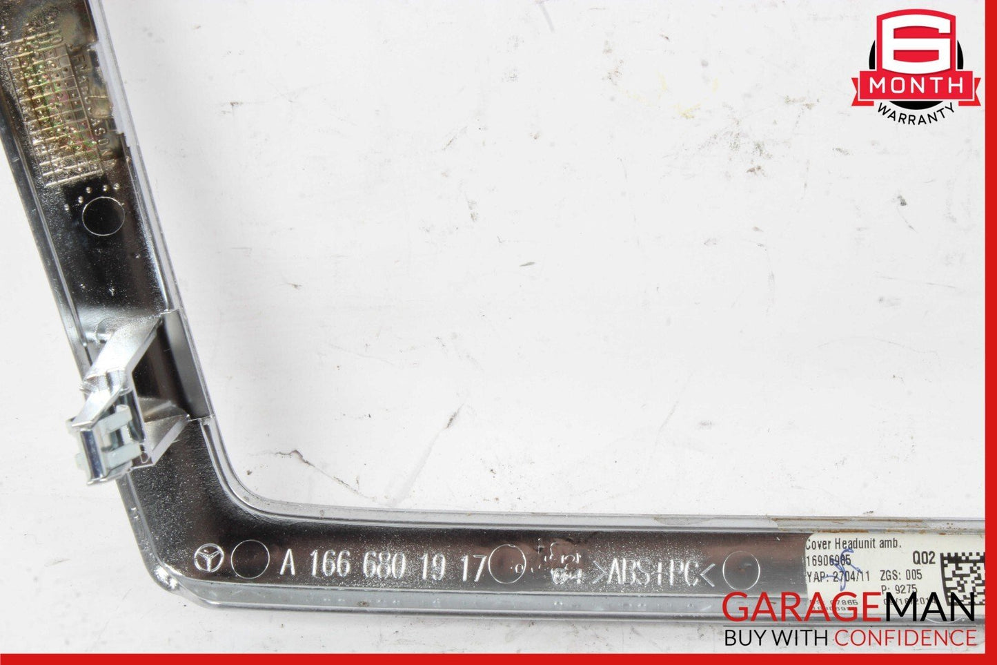 12-16 Mercedes W166 ML400 GL450 Center Console Command Unit Radio Bezel Trim OEM