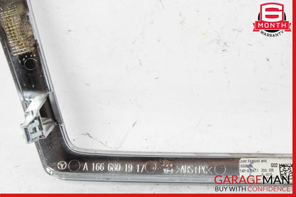12-16 Mercedes W166 ML400 GL450 Center Console Command Unit Radio Bezel Trim OEM