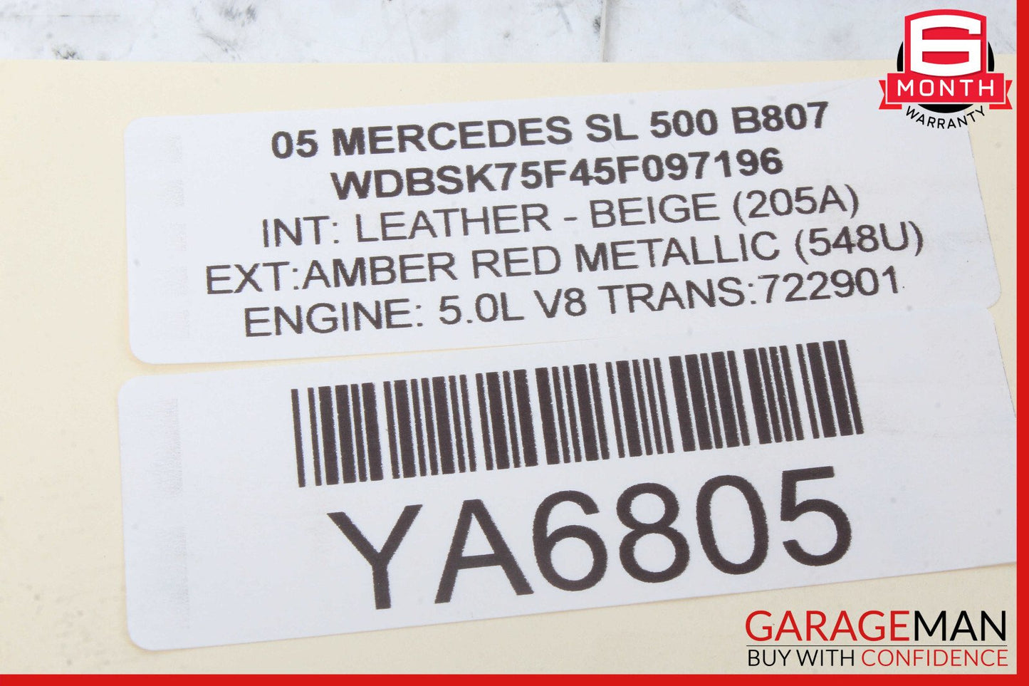 03-08 Mercedes R230 SL500 SL65 AMG Center Console ESP Switch Control Button OEM