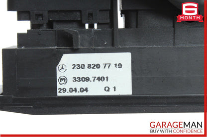 03-08 Mercedes R230 SL500 Right ESP Off Console Blank Filler Controller Switch