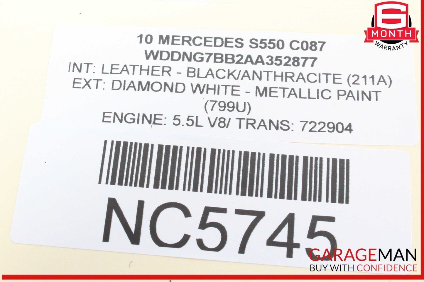 07-14 Mercedes W221 S550 CL550 Front Right Side Door Lock Switch 2218213151 OEM