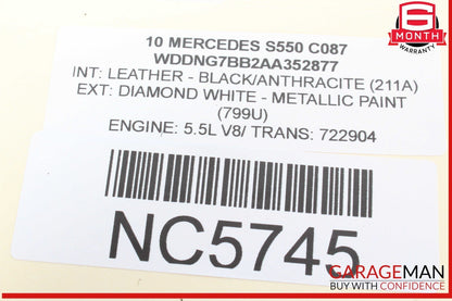 07-14 Mercedes W221 S550 CL550 Front Right Side Door Lock Switch 2218213151 OEM