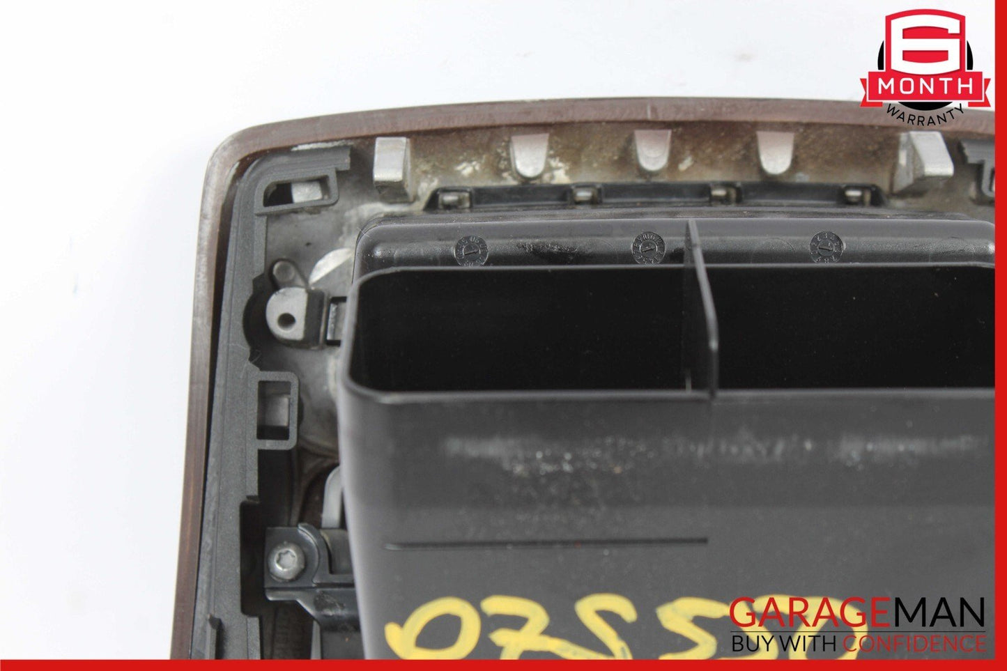 07-13 Mercedes W221 S550 S400 Rear Center Console A/C Air Vent Trim Bezel Wood