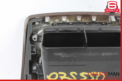 07-13 Mercedes W221 S550 S400 Rear Center Console A/C Air Vent Trim Bezel Wood