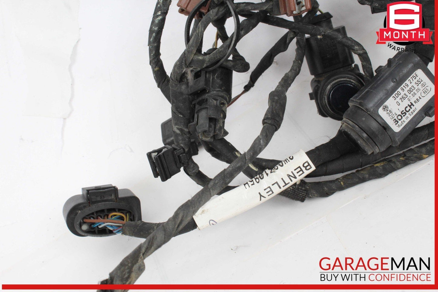 03-08 Bentley Continental GTC Rear Bumper Parking Sensor Wire Harness PDC OEM