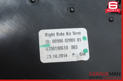 14-17 Maserati Ghibli Front Right Passenger Side Dash A/C AC Air Vent Trim Panel