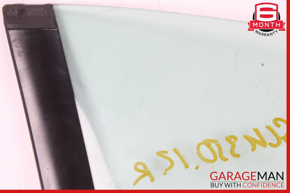 12-20 Mercedes R172 SLK350 Rear Right Side Door Quarter Window Glass OEM