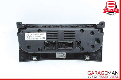 12-14 Mercedes W204 C250 C63 AMG AC A/C Heater Climate Control Trim Cover Assy