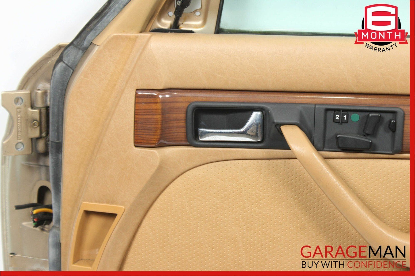 86-91 Mercedes W126 420SEL Front Right Side Door Shell Panel Assembly Beige OEM