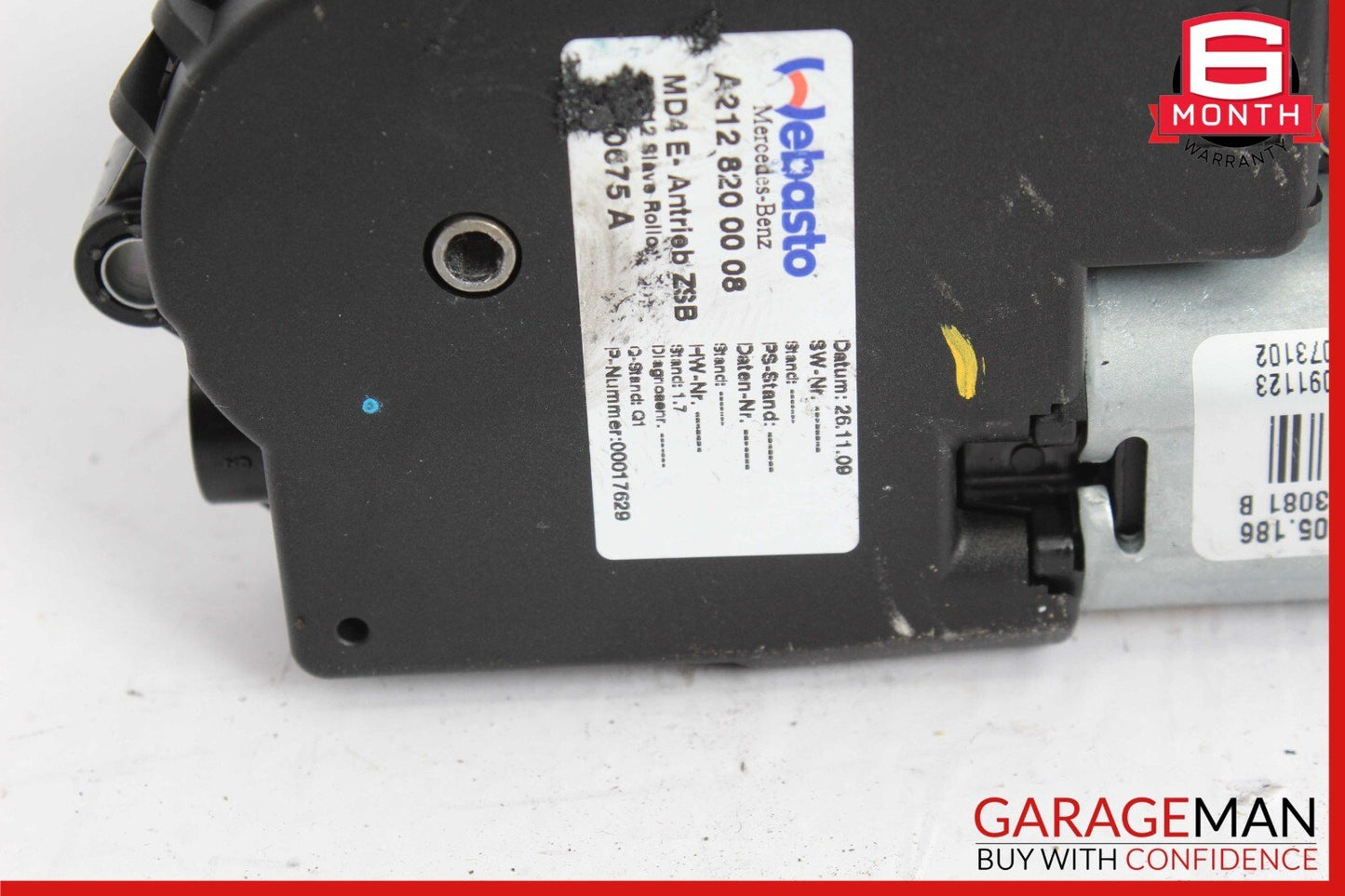 10-17 Mercedes W212 E350 E550 Roof Sun Shade Screen Roller Blind Motor Unit OEM