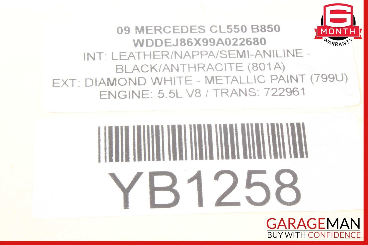 07-14 Mercedes W216 CL550 S65 AMG Rear Right or Left Lower Thrust Control Arm