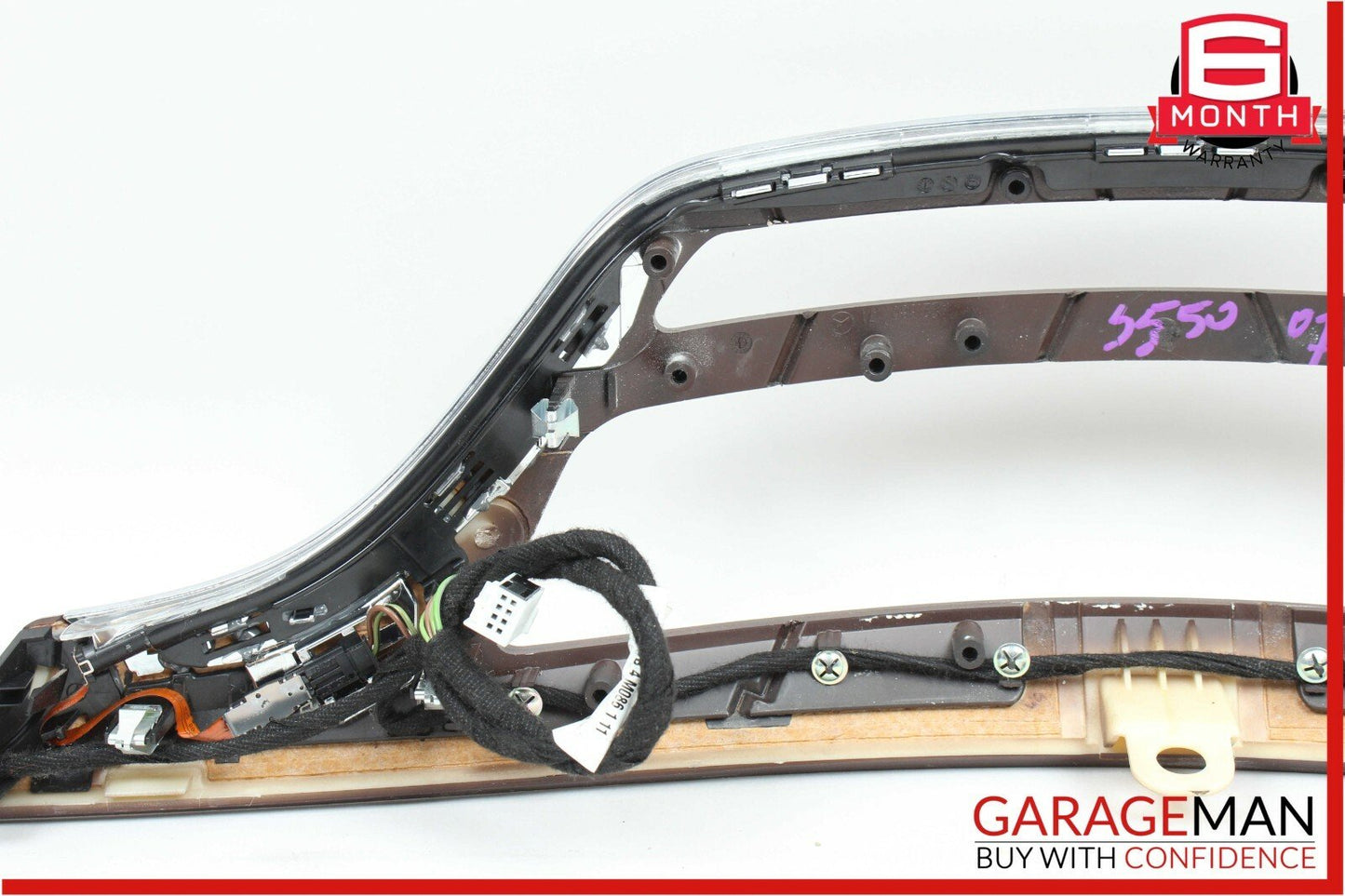07-09 Mercedes W221 S550 Front Dash Dashboard Trim Panel Cover Bezel Wood OEM