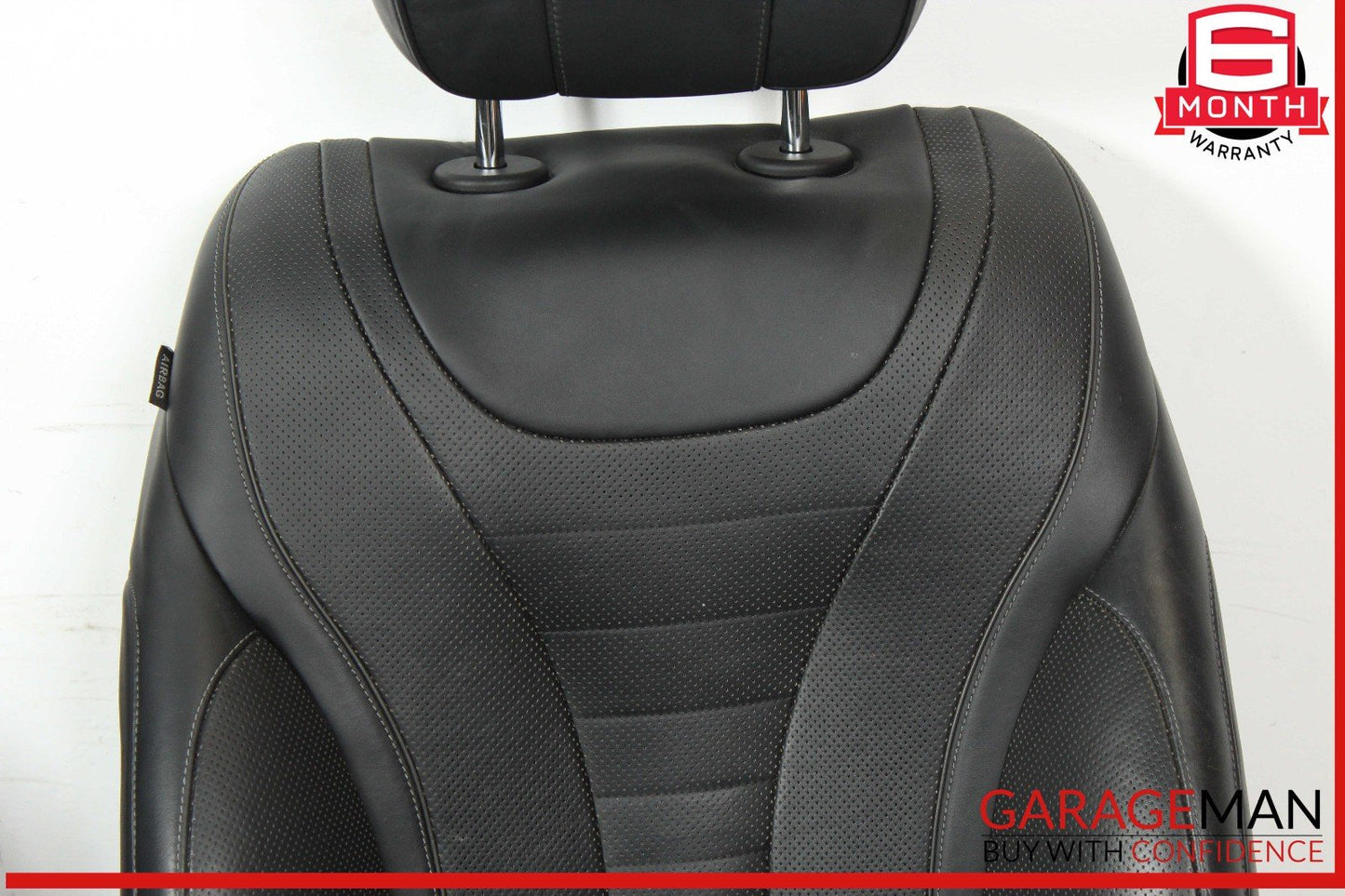 14-17 Mercedes W222 S550 Complete Front Seat Seats Cushion Assembly Black OEM
