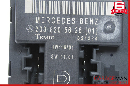 01-07 Mercedes W203 C240 C320 C32 AMG Front Right Side Door Control Module Unit