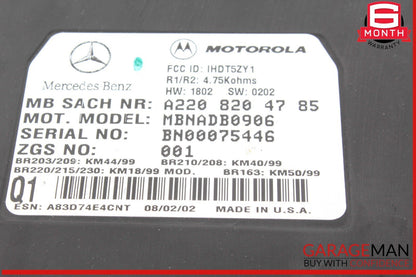 00-06 Mercedes R230 SL500 Voice Command Control Module 2208204785 OEM