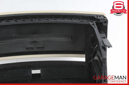 07-09 Mercedes W221 S550 S450 Center Console Dashboard CD Player Cover Beige OEM