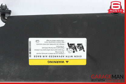 08-14 Mercedes W204 C250 C300 Front Right Side Sun Visor Sunvisor Shade Black