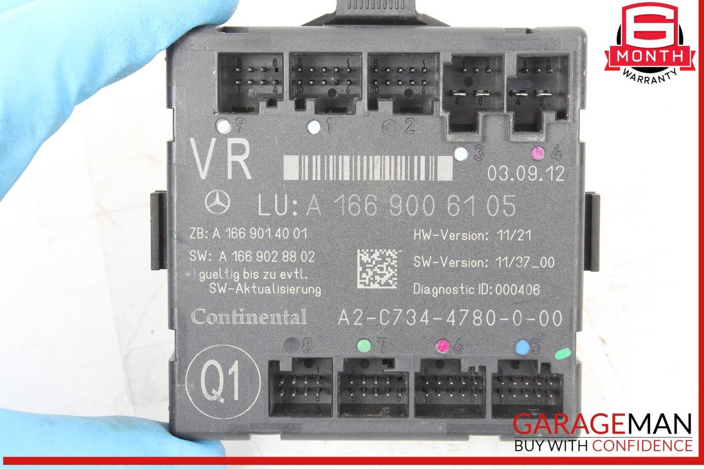 12-20 Mercedes X166 GL450 CLA45 AMG Front Right Side Door Control Module OEM