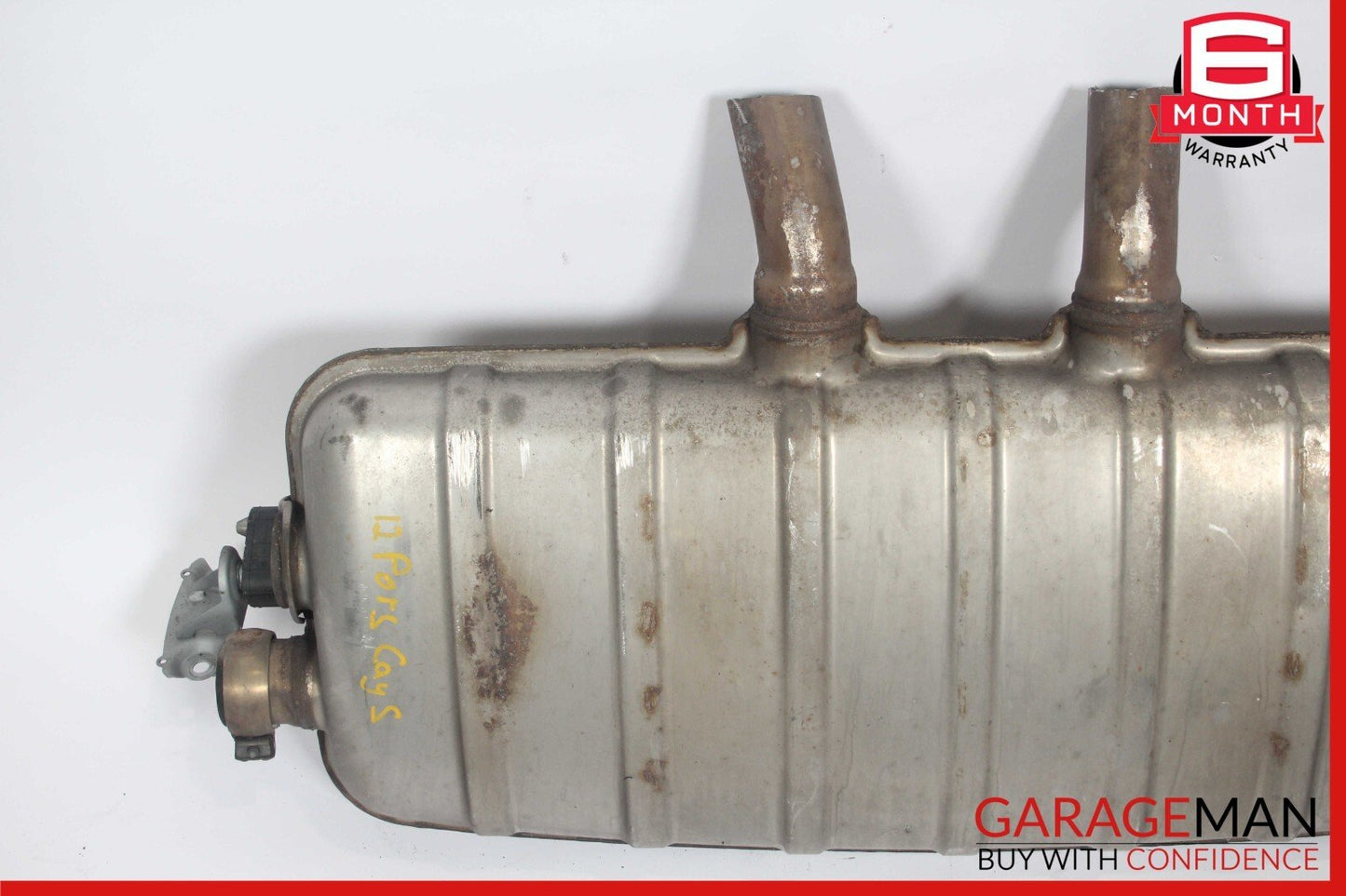 11-14 Porsche Cayenne 958 4.8L V8 Rear Complete Exhaust Muffler Tips Pipe Assy