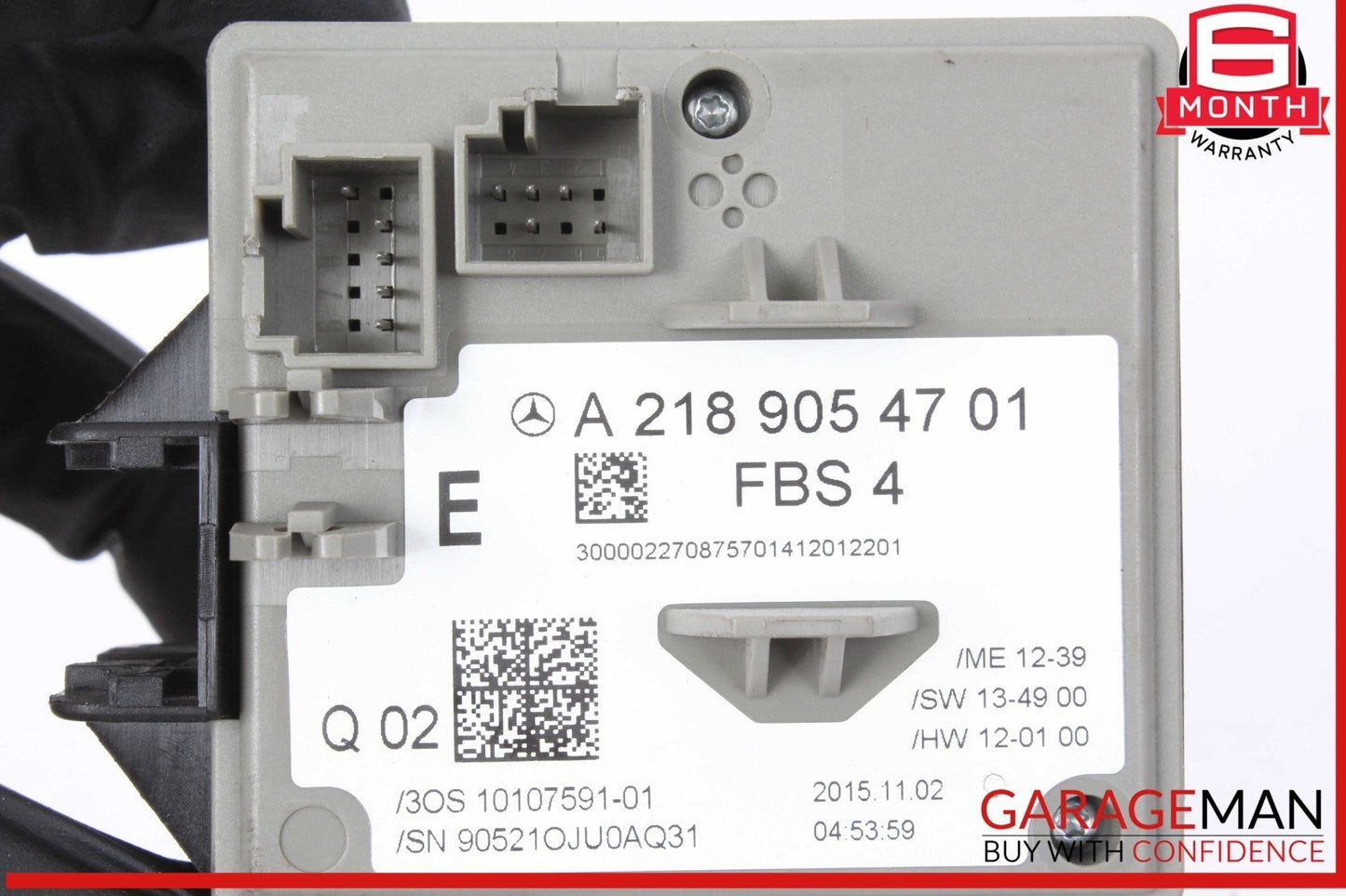 14-20 Mercedes W212 E350 SLC300 Ignition Switch Module 2189054701 OEM