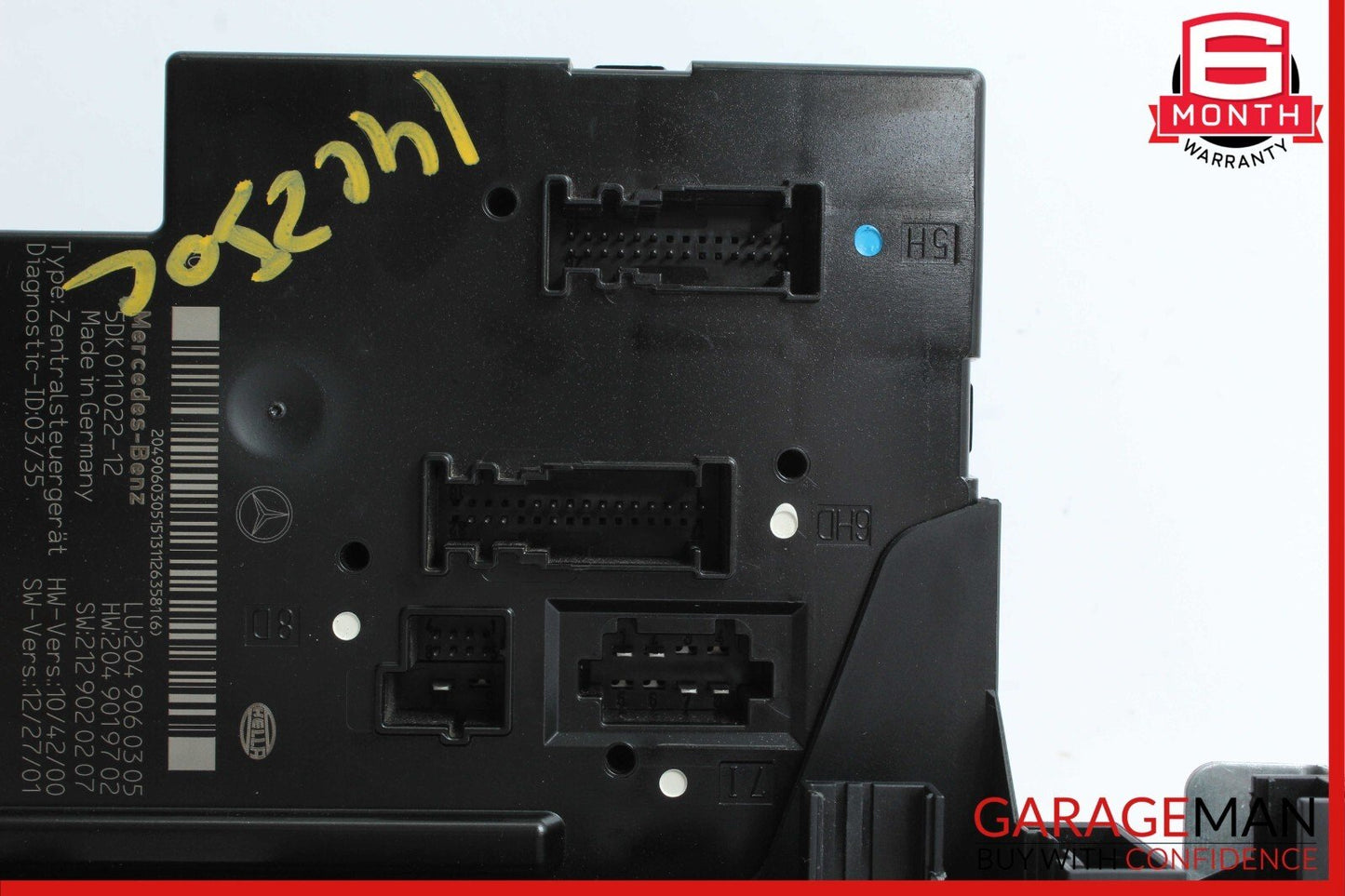 12-14 Mercedes W204 C250 C350 C63 AMG Rear SAM Module Relay Fuse Box Assembly