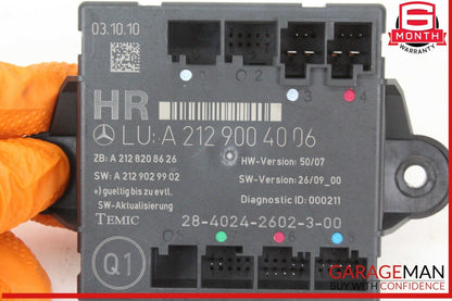 08-18 Mercedes W204 C300 Rear Right Side Door Control Module 2129004006 OEM