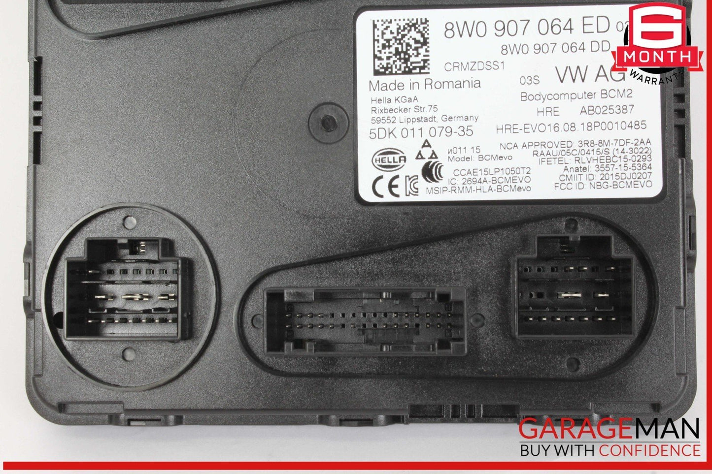 17-19 Audi Q7 BCM Body Computer Control Module Unit 8W0907064ED OEM