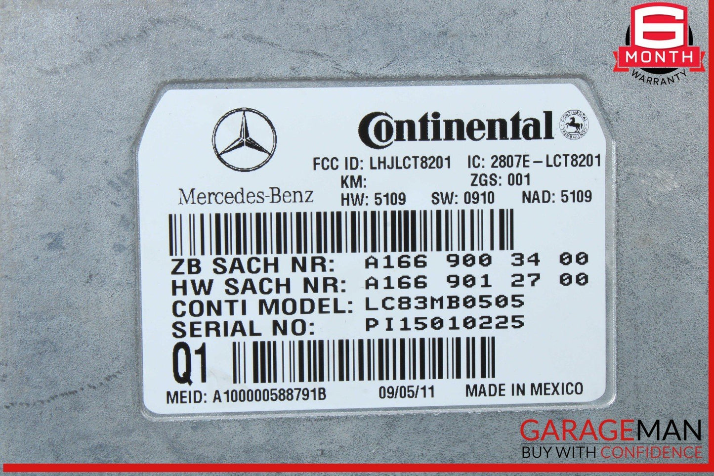 Mercedes X164 GL450 Voice Communication Control Module 2218708726 OEM
