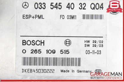 03-06 Mercedes R230 SL500 ABS ESP Anti Lock Brake Control Module Unit OEM