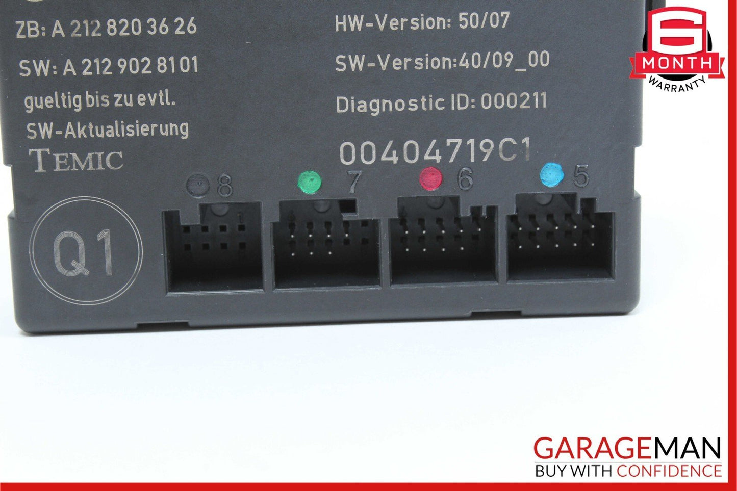 08-18 Mercedes W204 C63 AMG E350 Front Right Side Door Control Module Unit OEM