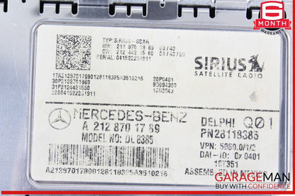 08-12 Mercedes W204 C300 E350 Sirius Satellite Radio Receiver Module OEM