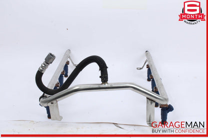 03-06 Porsche Cayenne S 955 4.5L V8 Fuel Injector Line Rail w/ Injectors OEM