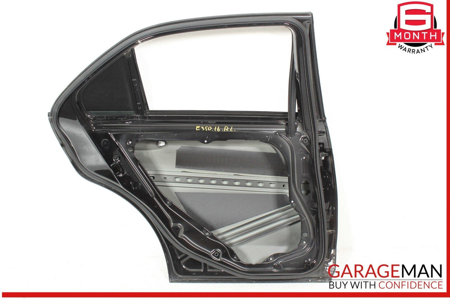 10-16 Mercedes W212 E350 E63 AMG Sedan Rear Left Side Door Shell Black OEM