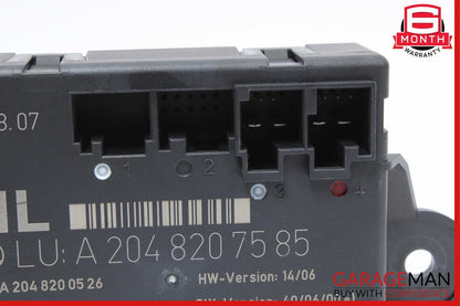 08-18 Mercedes W204 C300 CLS500 GLK350 Rear Left Side Door Control Module Unit