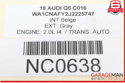 18-20 Audi Q5 Rear Left Driver Side Upper Suspension Control Arm 80A505371A OEM