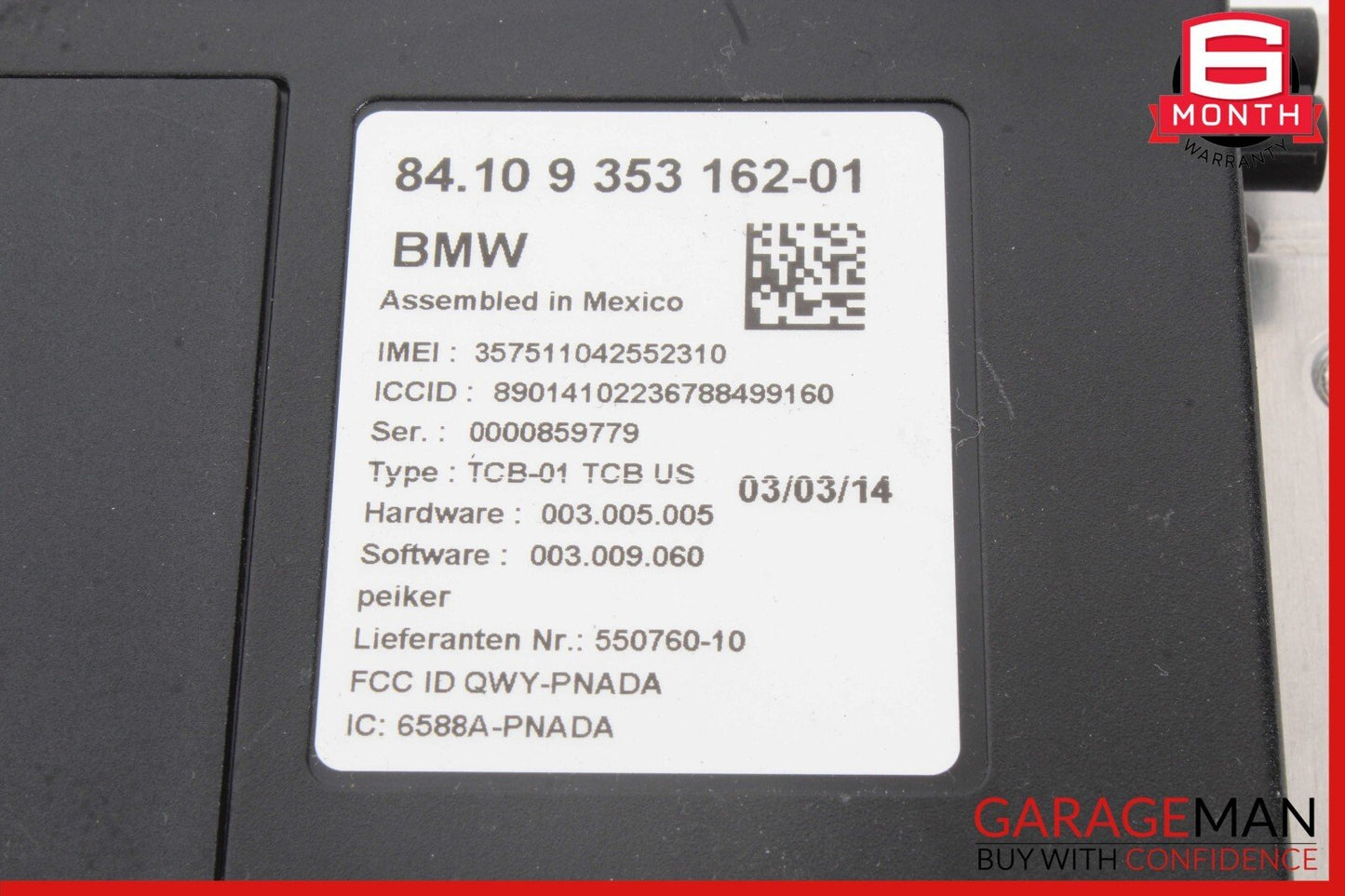 14-21 BMW i3 I01 Hybrid Communication Control Module OEM