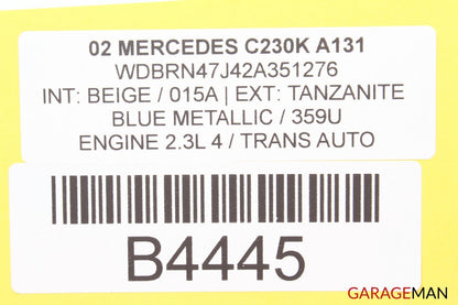 01-07 Mercedes W203 C230 C320 Front Right Side Door Computer Control Module Unit