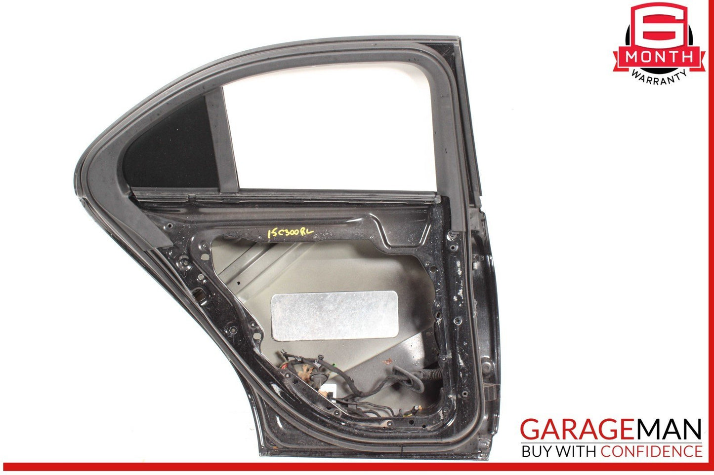 15-21 Mercedes W205 C300 C400 Sedan Rear Left Side Exterior Door Shell Black OEM