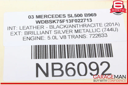 03-12 Mercedes R230 SL500 SL55 AMG Front Left Under Seat Control Module Unit OEM