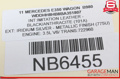 10-17 Mercedes W212 E350 Wagon Top Roof Sun Shade Screen Roller Blind Motor Unit
