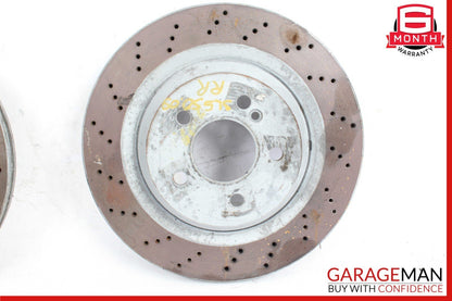 07-12 Mercedes R230 SL550 Rear Right & Left Side Brake Rotors Disc Set of 2 Pc