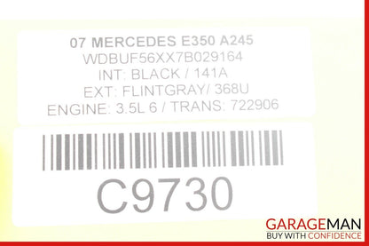 07-09 Mercedes W211 E350 E550 Rear Left Driver Side Door Control Module Q3 OEM