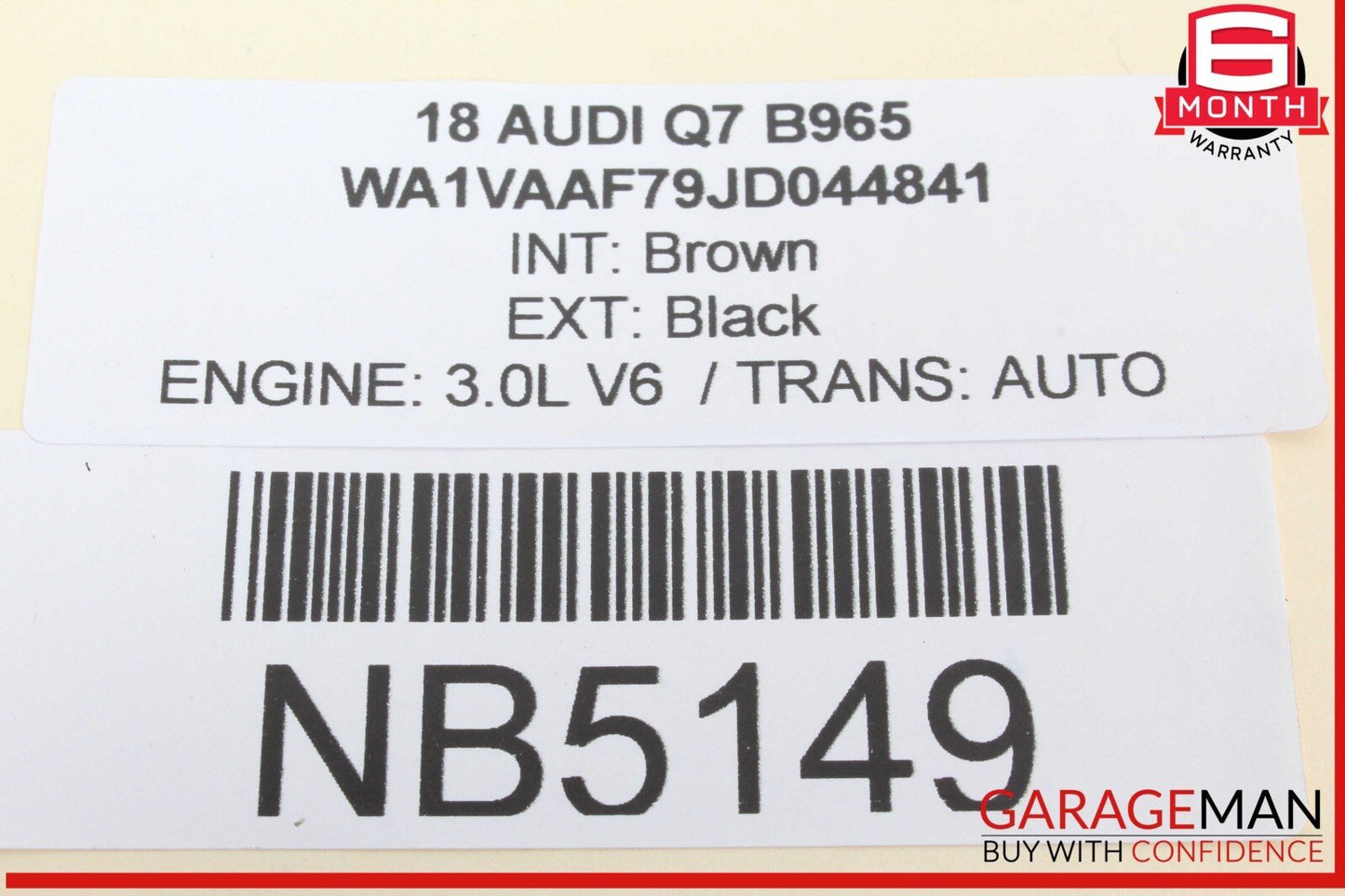 17-24 Audi Q7 Rear Smart Keyless Entry Antenna Module 4M0907247A OEM