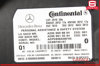 15-19 Mercedes W205 C300 Communication Voice Control Module 2059008804 OEM
