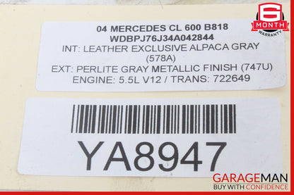00-06 Mercedes W215 CL600 S500 Rear Upper Control Arm 2203521205 OEM