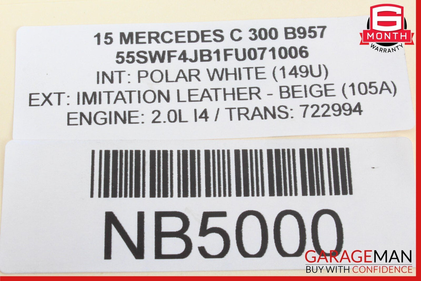 15-20 Mercedes W205 C300 Rear Left or Right Suspension Upper Control Arm OEM