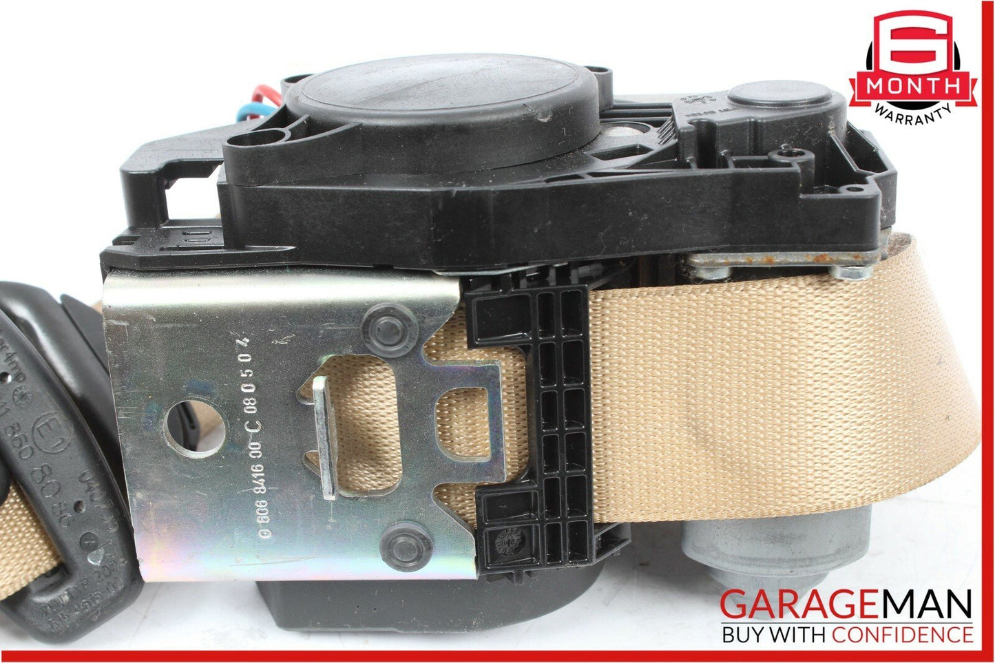 07-09 Mercedes W211 E350 E550 Front Right Passenger Side Seat Belt Brown OEM