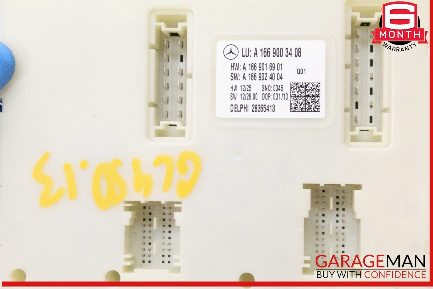 13-19 Mercedes X166 GL450 GLS550 Rear SAM Module Control Unit Signal Acquisition