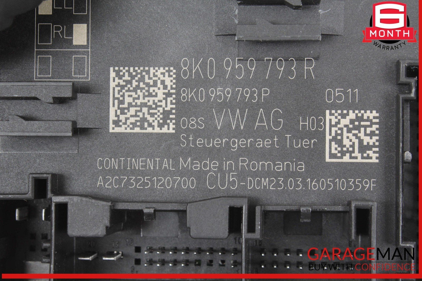 13-17 Audi SQ5 Q5 Front Left Driver Side Door Control Module Unit 8K0959793R OEM
