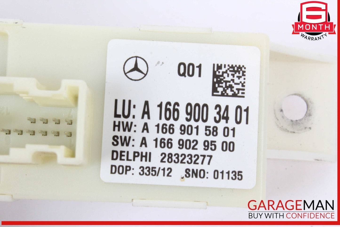 13-16 Mercedes W204 C250 Headlight Lamp Range Control Module Unit 1669003401 OEM